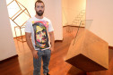 Abertura do 65º Salão Paranaense no Museu de Arte Contemporânea. O artista Tulio Pinto e suas obras. Curitiba, 12 de novembro de 2014