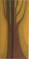 Fernando Velloso (Curitiba, PR, 1930) Floresta reconstituída mostarda, 1973, óleo sobre tela, 120 x 59 cm, doação do artista, 1983
