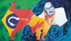 Humberto Espíndola (Campo Grande, MS, 1943) O golpe, 1980, óleo sobre tela, 110 x 190 cm, doação do artista

