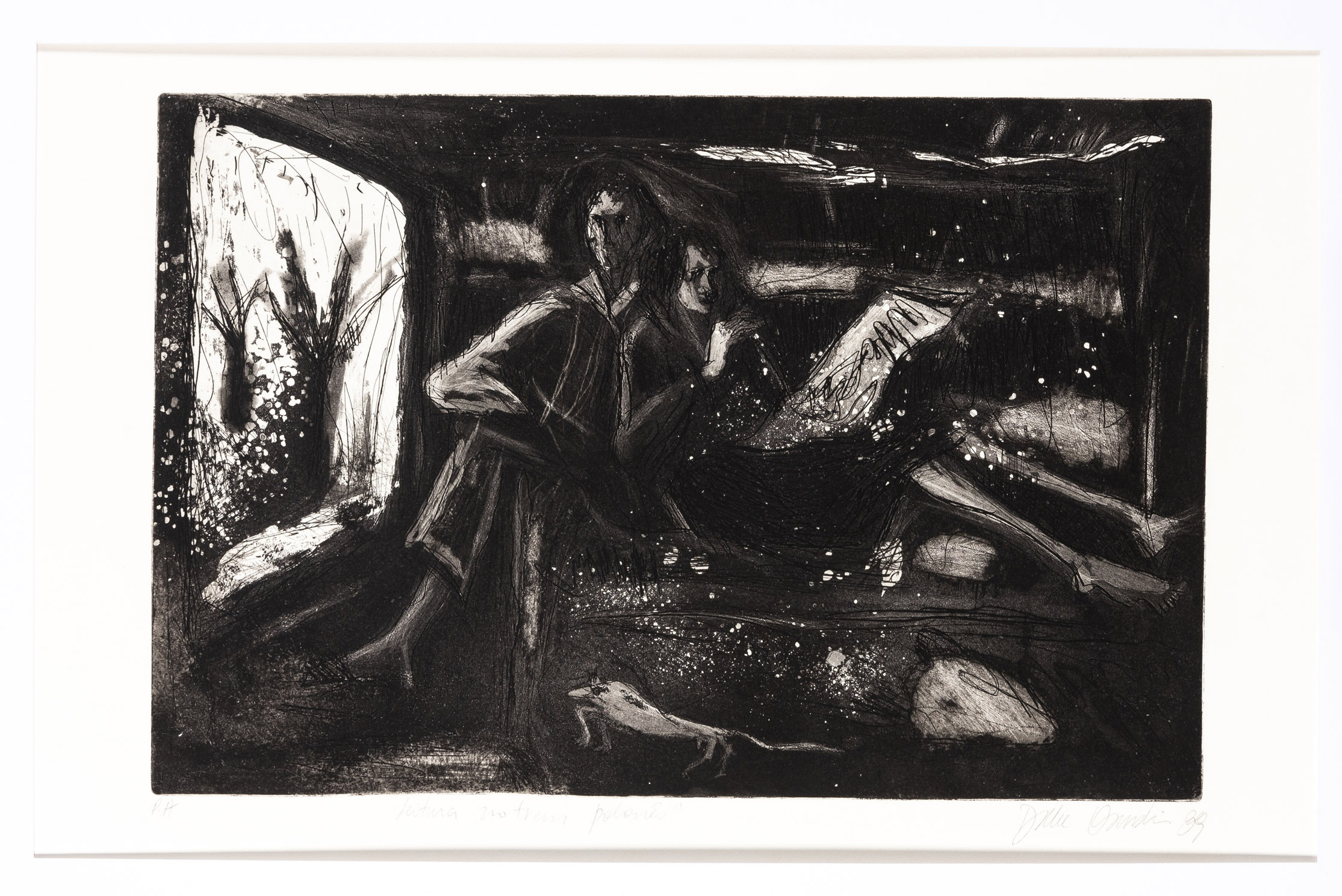 A obra "Leitura no Trem Polonês", de Dulce Osinski, estará na mostra.