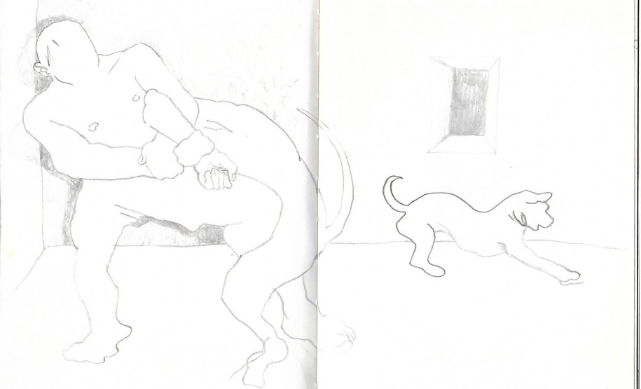 Dos quadrinhos à pintura: artista visual Nicholas Steinmetz ocupa a Sala Aberta do MAC-PR