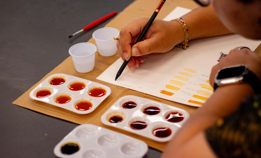 MAC-PR promove oficina sobre criação de pigmentos naturais com plantas nativas