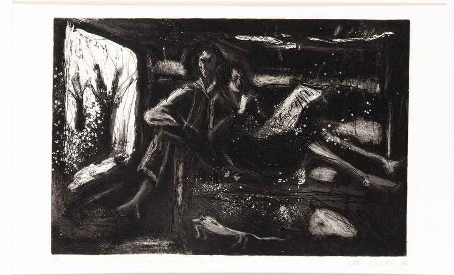 Leitura no Trem Polonês, Dulce Osinski. A obra "Leitura no Trem Polonês", de Dulce Osinski, estará na mostra.