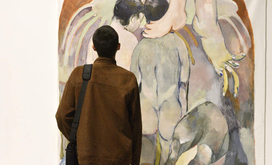 Mostra "Estamos Aqui!" está em cartaz na sala 9 do MAC-PR, que está funcionando dentro do Museu Oscar Niemeyer.