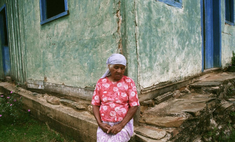 Uma das obras da mostra do coletivo, que reúne sete artistas mulheres negras.